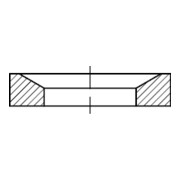 DIN 6319 Cuvette conique, ST galZn D 28 HP