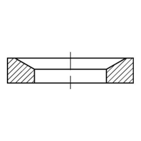 DIN 6319 Kugelscheibe/Kegelpfanne Stahl Form D 35mm galvanisch verzinkt getempert