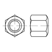DIN 6330 Sechskantmutter, 1,5 d hoch, B= kugelige und ebene Auflagefläche, Edelstahl A4 B M20 HP
