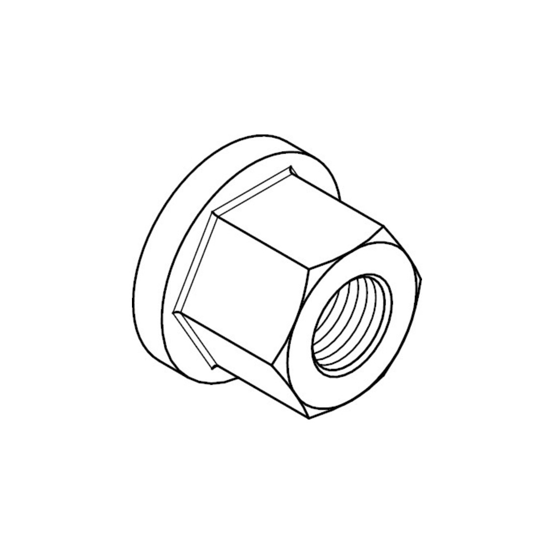 DIN 6331 Écrou hexagonal avec collerette, hauteur 1,5 d, 10 M24 HP