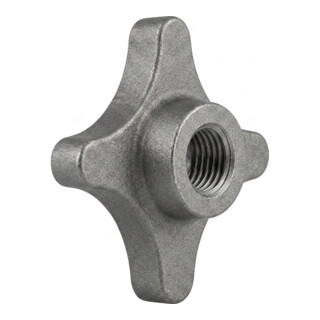 DIN 6335 Kegelpfanne Form D Grauguß 50mm M 10 mit Gewinde-Durchloch