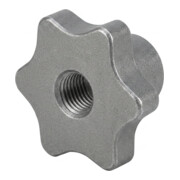 DIN 6336-D Kreuzgriff Grauguss 50 mit Gewinde-Durchloch-1