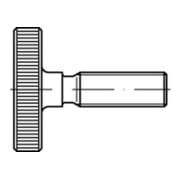 DIN 653 Rändelschraube niedrige Form, Edelstahl A1-50, blank