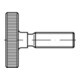 DIN 653 Rändelschraube niedrige Form M8x50 Stahl blank