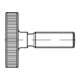 DIN 653 Rändelschraube, niedrige Form, ST M10x25 HP-1