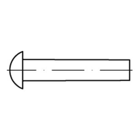 DIN 660 Halbrundniete, Edelstahl A2