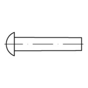 DIN 660 Halbrundniete, Messing