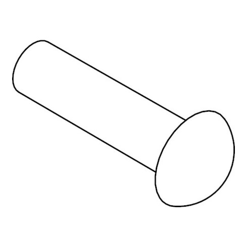 DIN 660 Rivet demi-rond, acier inoxydable A2 3x5 H