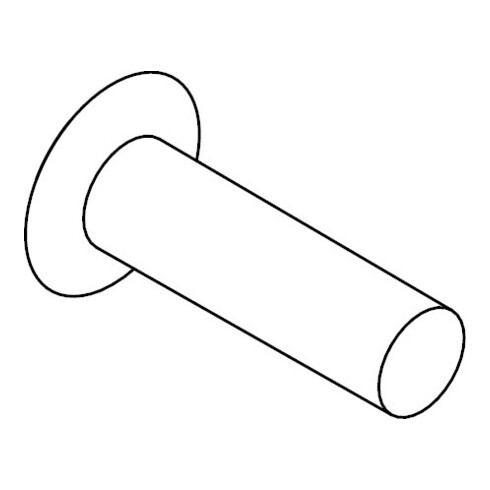 DIN 662 Rivet à tête ronde (rivet tôle), alu 6x16 HPI
