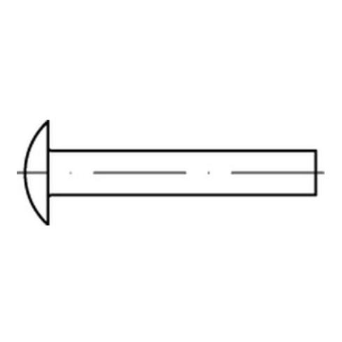 DIN 674 Flachrundniete Stahl 4 x 6 S