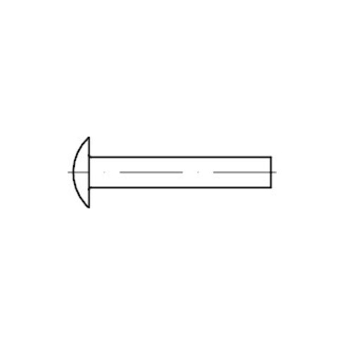 DIN 674 Rivet plat rond, ST 3x8 HP