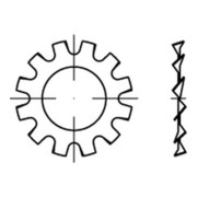 DIN 6797 1.4310 Form A Zahnscheiben A 10,5 rostfreiei K