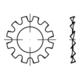 DIN 6797 Fächerscheibe Federstahl Form A 19mm