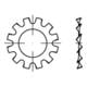 DIN 6797 Fächerscheibe Federstahl Form A 3,7mm galvanisch verzinkt-1