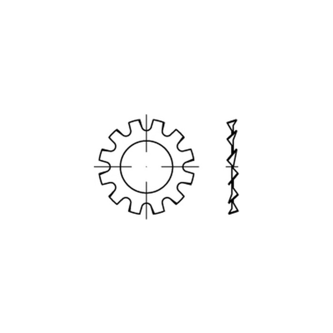 DIN 6797 Fächerscheibe Federstahl Form A 31mm