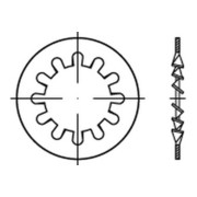 DIN 6797-I Zahnscheibe innenverzahnt, Federstahl