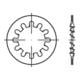 DIN 6797 Fächerscheibe Federstahl Form I 23mm