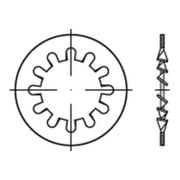 DIN 6797-I Zahnscheibe innenverzahnt, Federstahl rostfrei 1.4310, blank