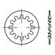 DIN 6797 Fächerscheibe Stahl 1.4310 Form I 8,4mm rostfreiei