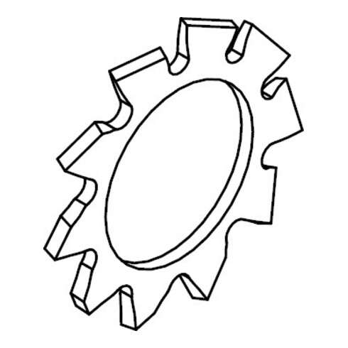 DIN 6797 Zahnscheibe, FST A 21 KP