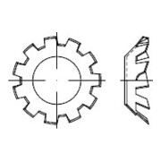 DIN 6797 Zahnscheibe, FST galZn V 5,3 HP