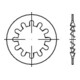 DIN 6797 Zahnscheibe, FST I 5,3 KP-1