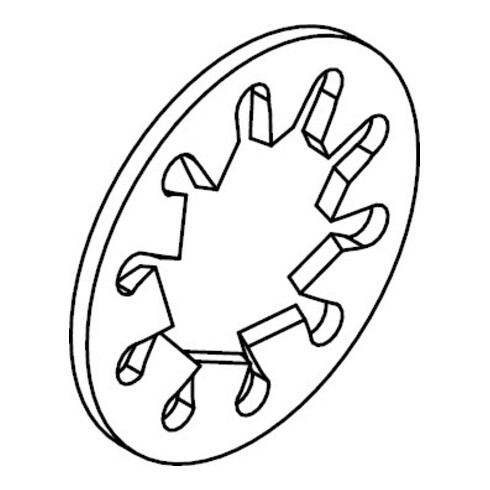 DIN 6797 Zahnscheibe, FST I 5,3 KP