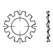 DIN 6797-A Zahnscheibe außenverzahnt, Federstahl