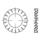 DIN 6798-A Fächerscheibe außenverzahnt, Federstahl rostfrei 1.4310, blank-2
