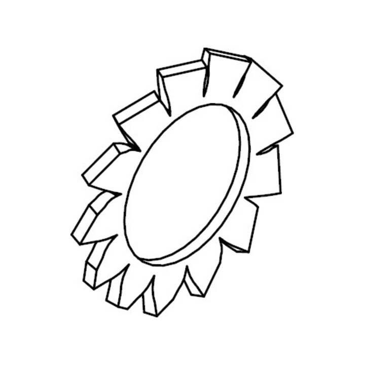DIN 6798 Fächerscheibe, Bronze A 3,2 KP