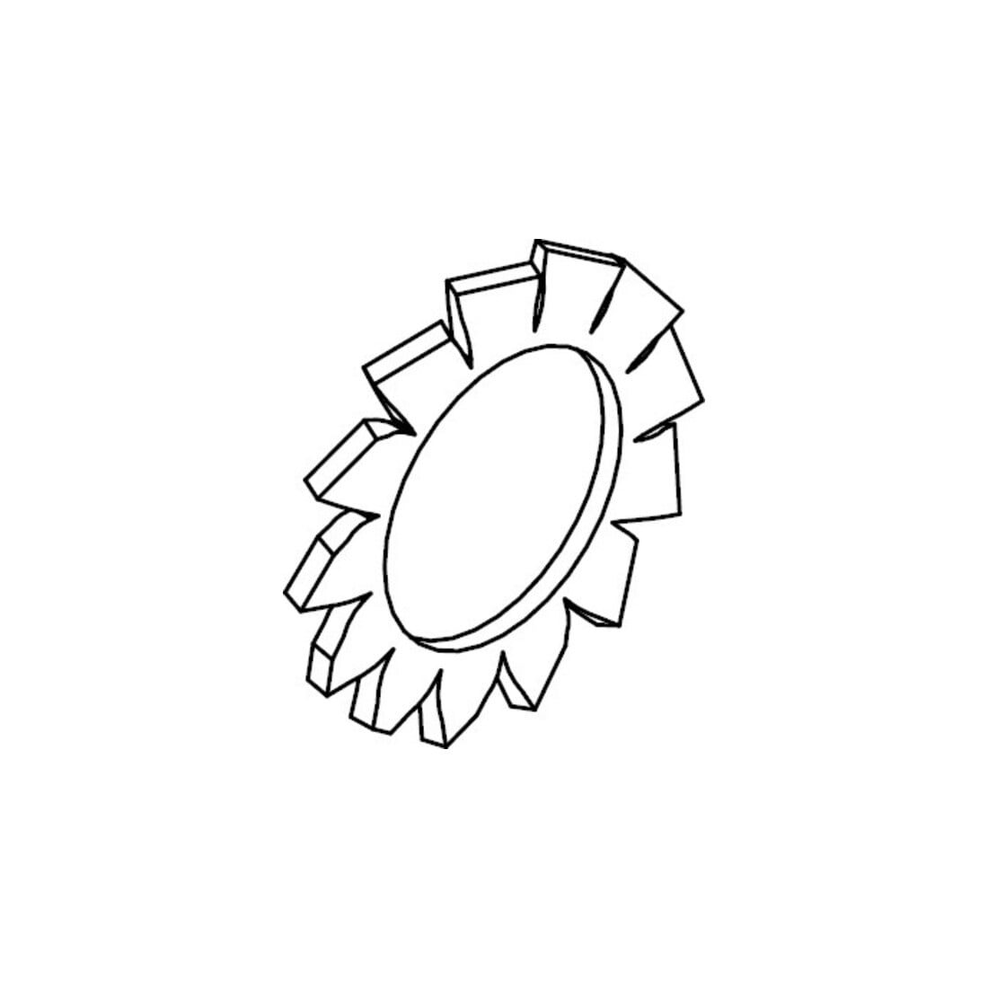 DIN 6798 Fächerscheibe, Bronze A 3,2 KP