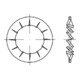 DIN 6798 Fächerscheibe, FST galZn I 2,2 KP-1