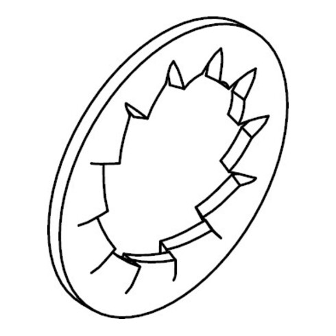 DIN 6798 Fächerscheibe, FST galZn I 2,2 KP