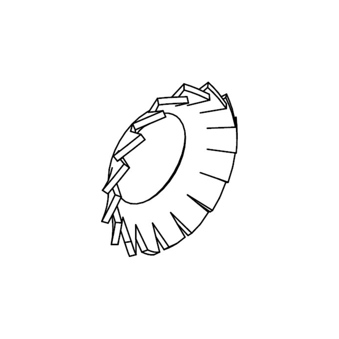 DIN 6798 Rondelle éventail, FST galZn V 3,2 H