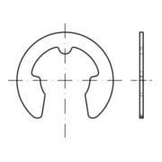 DIN 6799 Sicherungsscheibe für Wellen, Federstahl rostfrei 1.4122, blank