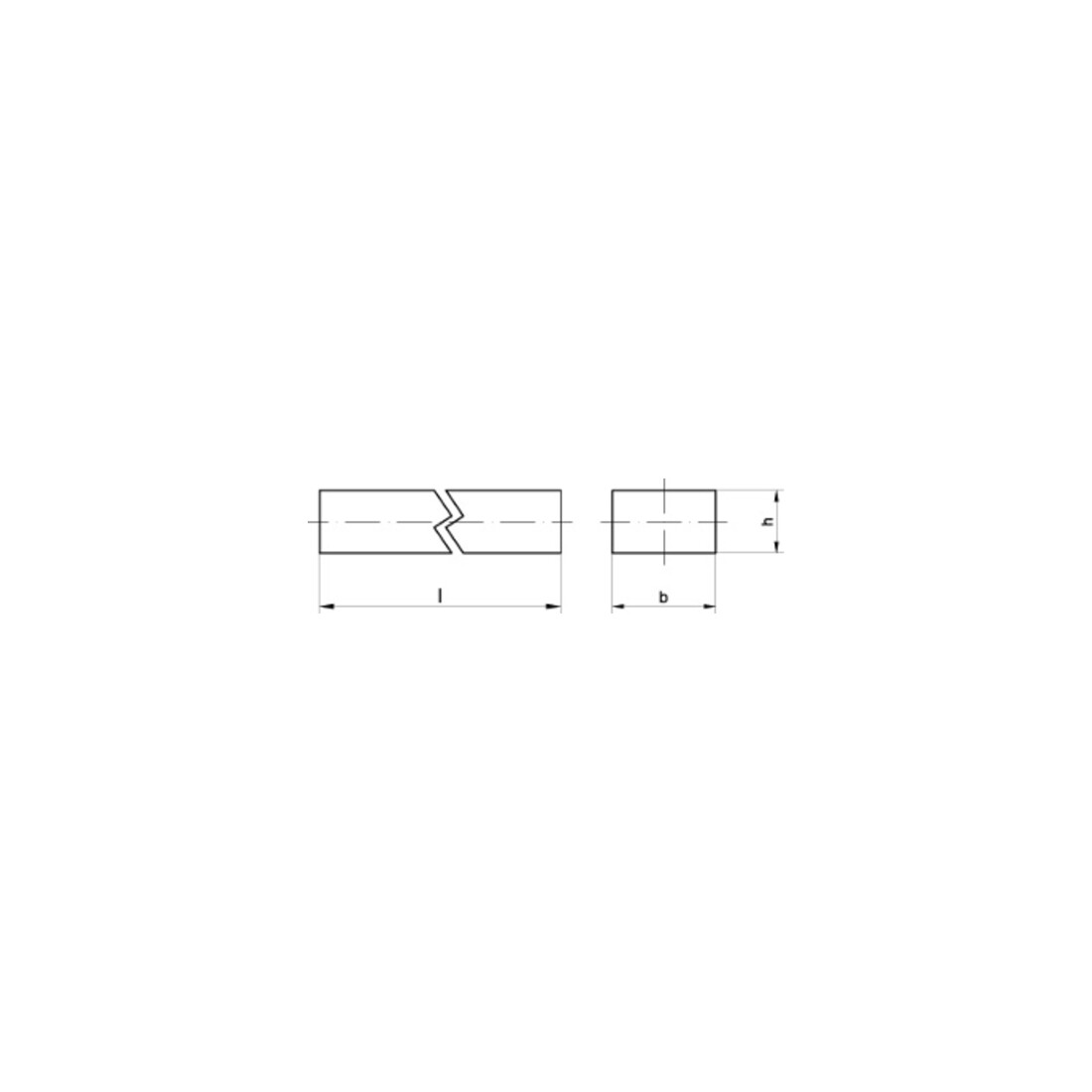 DIN 6880 Keilstahl Stahl (C45+C)