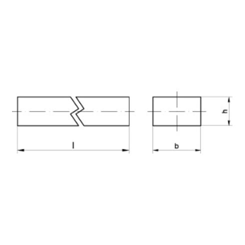 DIN 6880 Keilstahl Stahl (C45+C) 18 x 11 x 1000 S