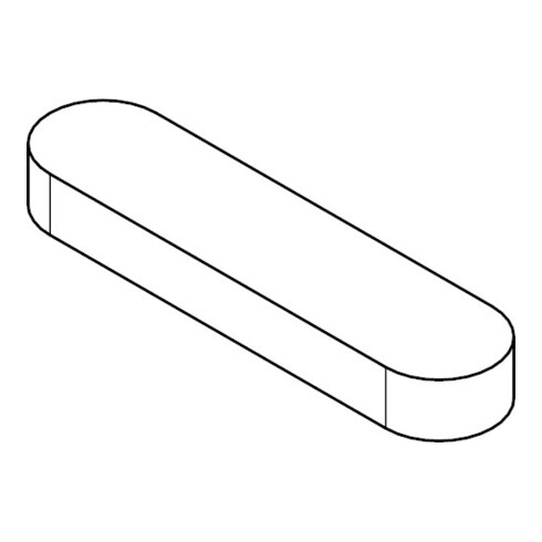 DIN 6885 Clavette, ST C45K A 12x8x36 P