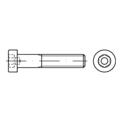 DIN 6912 Zylinderkopf-Schaftschraube niedrige Form M10x100 Stahl 8.8 galvanisch verzinkt ISK