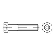 DIN 6912 Zylinderkopf-Schaftschraube niedrige Form Edelstahl A4 blank Innensechskant