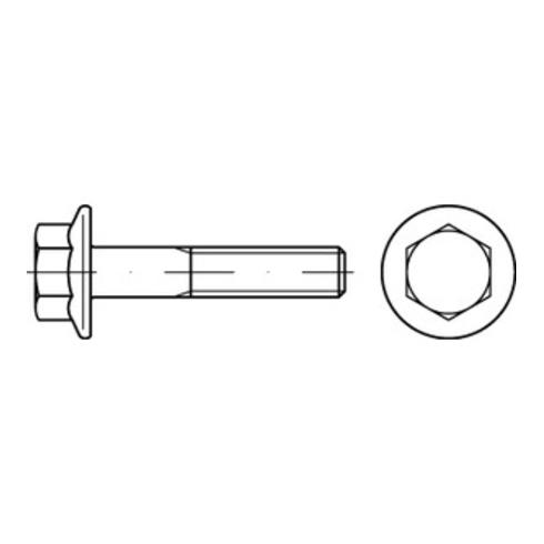 DIN 6921/ISO 8102 Sechskantschraube mit Flansch, Edelstahl A2-70, blank