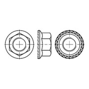DIN 6923 Écrou hexagonal à bride, sans nervures sous la bride, inox A4 M12 HP