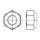 DIN 6924, 982/ISO 7040 Selbstsichernde Sechskantmutter M 16 x 2 Edelstahl A2 blank