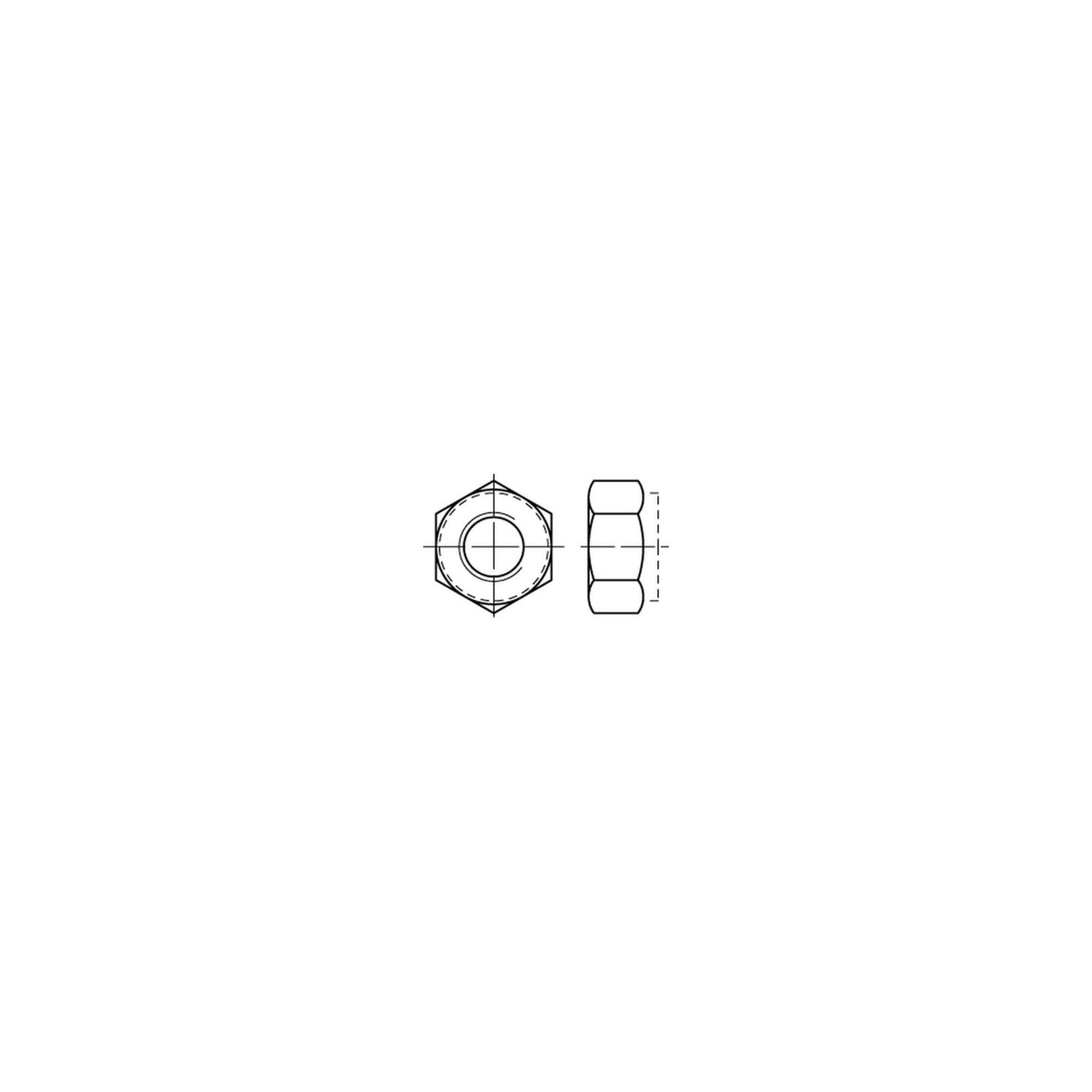 DIN 6924, 982/ISO 7040 Selbstsichernde Sechskantmutter M 24 x 3 Edelstahl A4 blank ; Industrial Quality Supplies