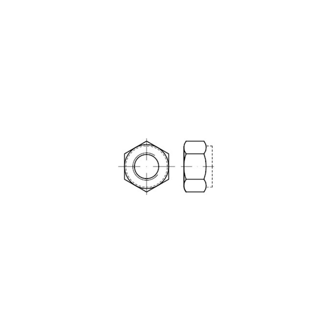 DIN 6924 Écrou hexagonal avec insert de blocage polyamide, 8 galZn M12 HP