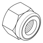 DIN 6924 Écrou hexagonal avec insert de blocage polyamide, 8 galZn M12 HP-3