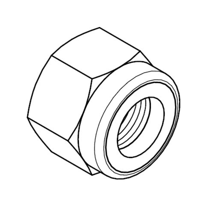 DIN 6924 Écrou hexagonal avec insert en polyamide, 8 galZn M6 HP