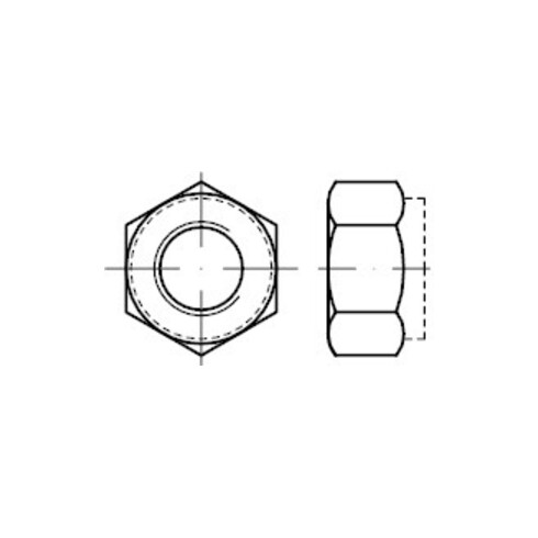 DIN 6924 Sechskantmutter mit Polyamidklemmteil, 8 galZn M10 HP