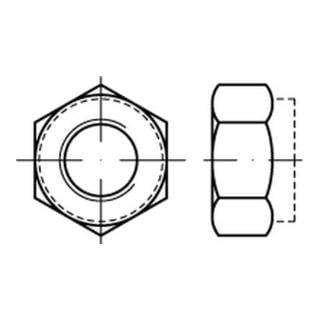 DIN 6925/ISO 7042 Sechskantmutter mit Metallklemmteil, Stahl