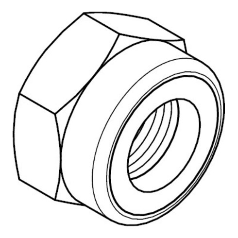 DIN 6925 Sechskantmutter mit Metallklemmteil, 8 tZn M10 HP